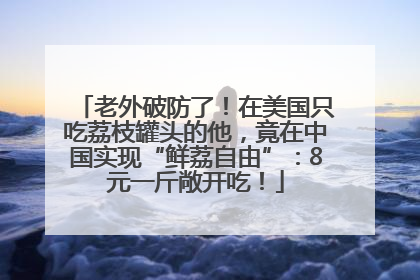 老外破防了！在美国只吃荔枝罐头的他，竟在中国实现“鲜荔自由”：8元一斤敞开吃！