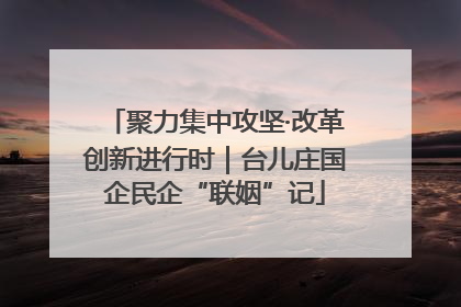 聚力集中攻坚·改革创新进行时｜台儿庄国企民企“联姻”记