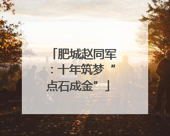 肥城赵同军：十年筑梦“点石成金”