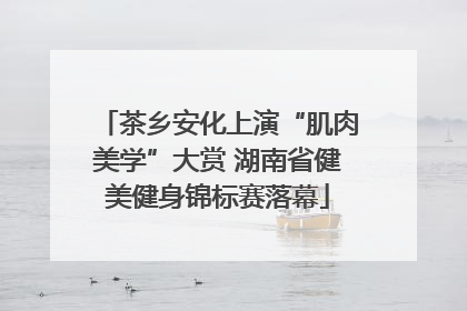 茶乡安化上演“肌肉美学”大赏 湖南省健美健身锦标赛落幕
