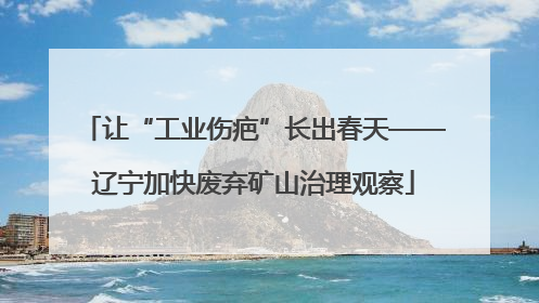 让“工业伤疤”长出春天——辽宁加快废弃矿山治理观察