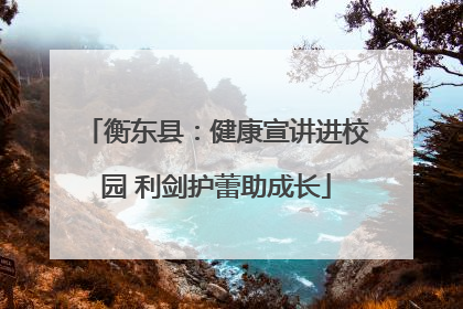 衡东县：健康宣讲进校园 利剑护蕾助成长