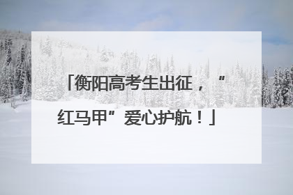 衡阳高考生出征，“红马甲”爱心护航！
