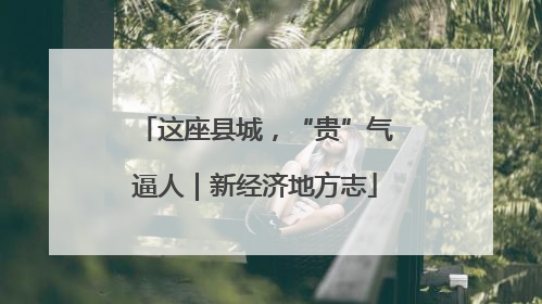 这座县城，“贵”气逼人｜新经济地方志