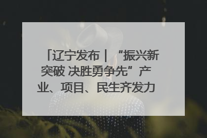 辽宁发布｜“振兴新突破 决胜勇争先”产业、项目、民生齐发力 葫芦岛按下决胜之年“加速键”