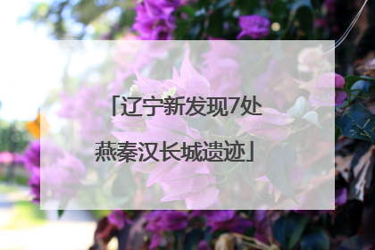 辽宁新发现7处燕秦汉长城遗迹