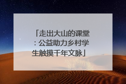 走出大山的课堂：公益助力乡村学生触摸千年文脉