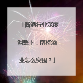 酱酒行业深度调整下，南将酒业怎么突围？