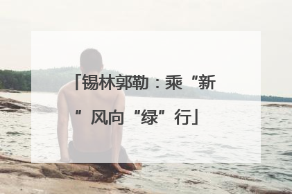 锡林郭勒：乘“新”风向“绿”行
