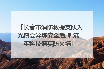 长春市消防救援支队为光博会淬炼安全盾牌 筑牢科技盛宴防火墙