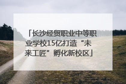 长沙经贸职业中等职业学校15亿打造“未来工匠”孵化新校区