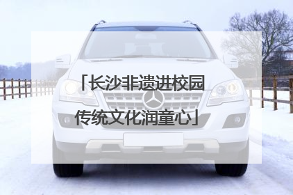长沙非遗进校园 传统文化润童心