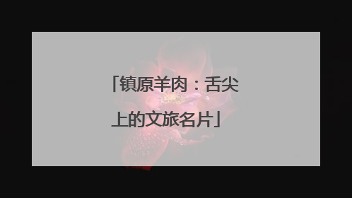 镇原羊肉：舌尖上的文旅名片