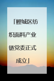 鲤城区纺织面料产业链党委正式成立