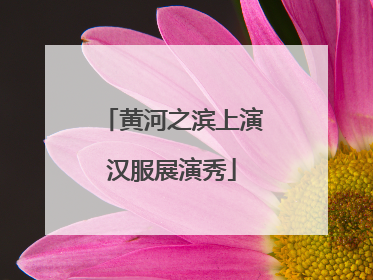 黄河之滨上演汉服展演秀