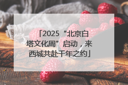 2025“北京白塔文化周”启动，来西城共赴千年之约