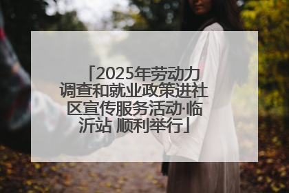 2025年劳动力调查和就业政策进社区宣传服务活动·临沂站 顺利举行