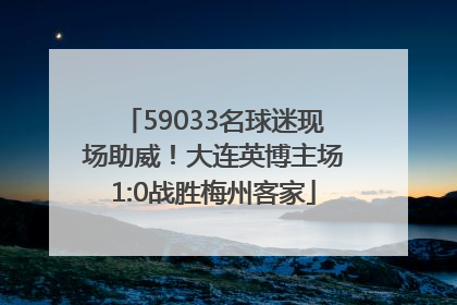 59033名球迷现场助威！大连英博主场1:0战胜梅州客家