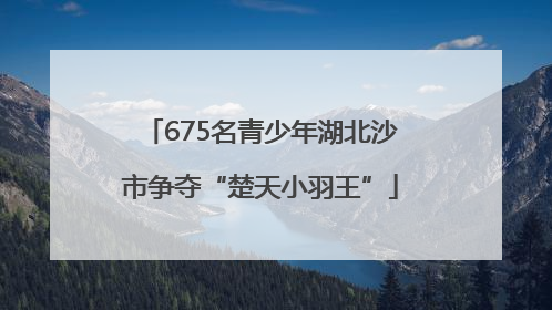 675名青少年湖北沙市争夺“楚天小羽王”
