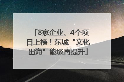 8家企业、4个项目上榜！东城“文化出海”能级再提升