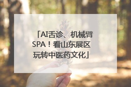 AI舌诊、机械臂SPA！看山东展区玩转中医药文化