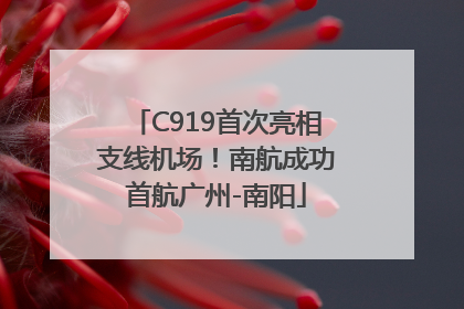 C919首次亮相支线机场！南航成功首航广州-南阳