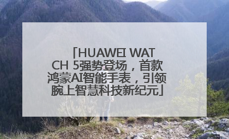 HUAWEI WATCH 5强势登场，首款鸿蒙AI智能手表，引领腕上智慧科技新纪元